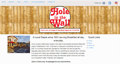 Desktop Screenshot of holeinthewallga.com